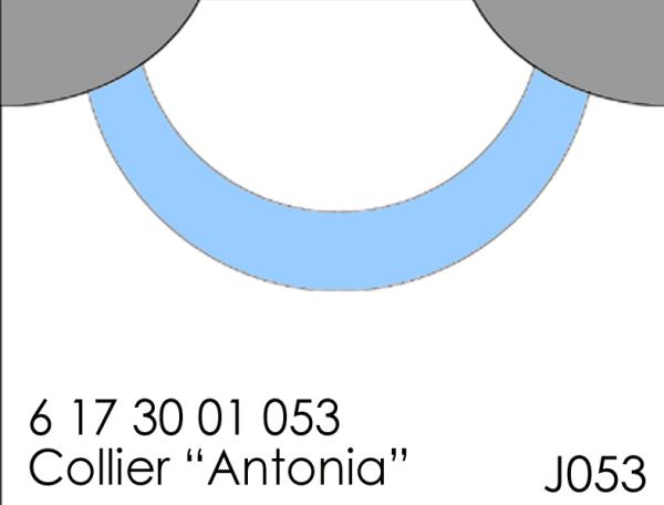 053 Klöppelbrief Collier "Antonia"